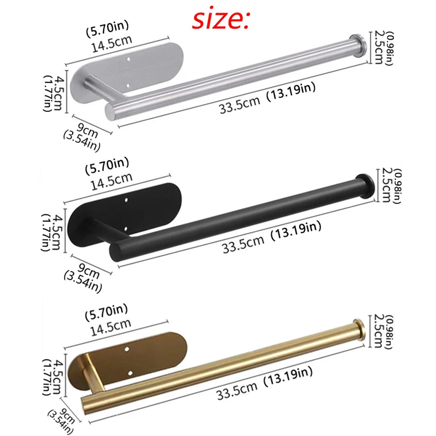 Varden Premium Under-Cabinet Paper Towel Mount. Adhesive and Screws Included For Easy Mounting