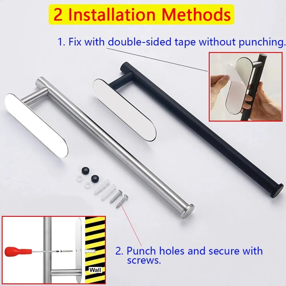 Varden Premium Under-Cabinet Paper Towel Mount. Adhesive and Screws Included For Easy Mounting