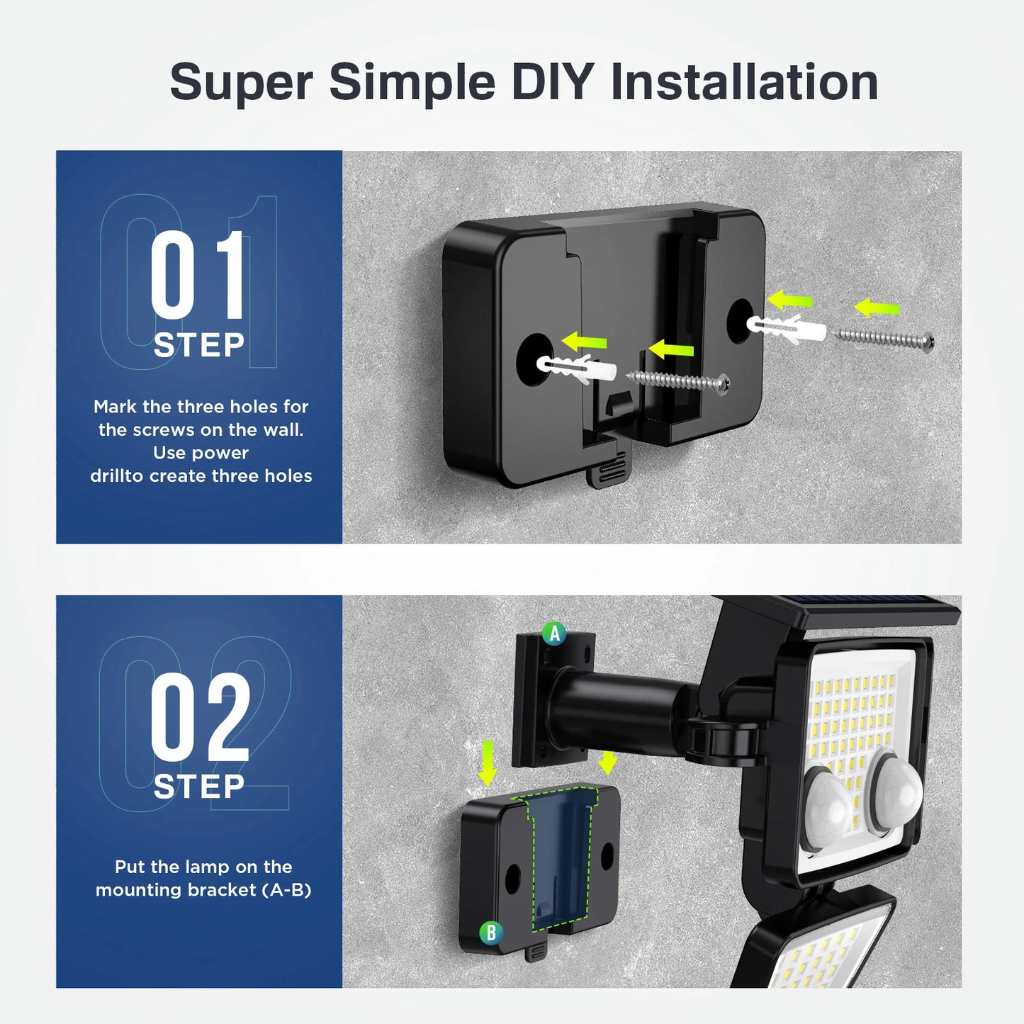 Varden - Premium Solar Flood Lights – Powerful Motion Sensor Lighting for Outdoor Spaces